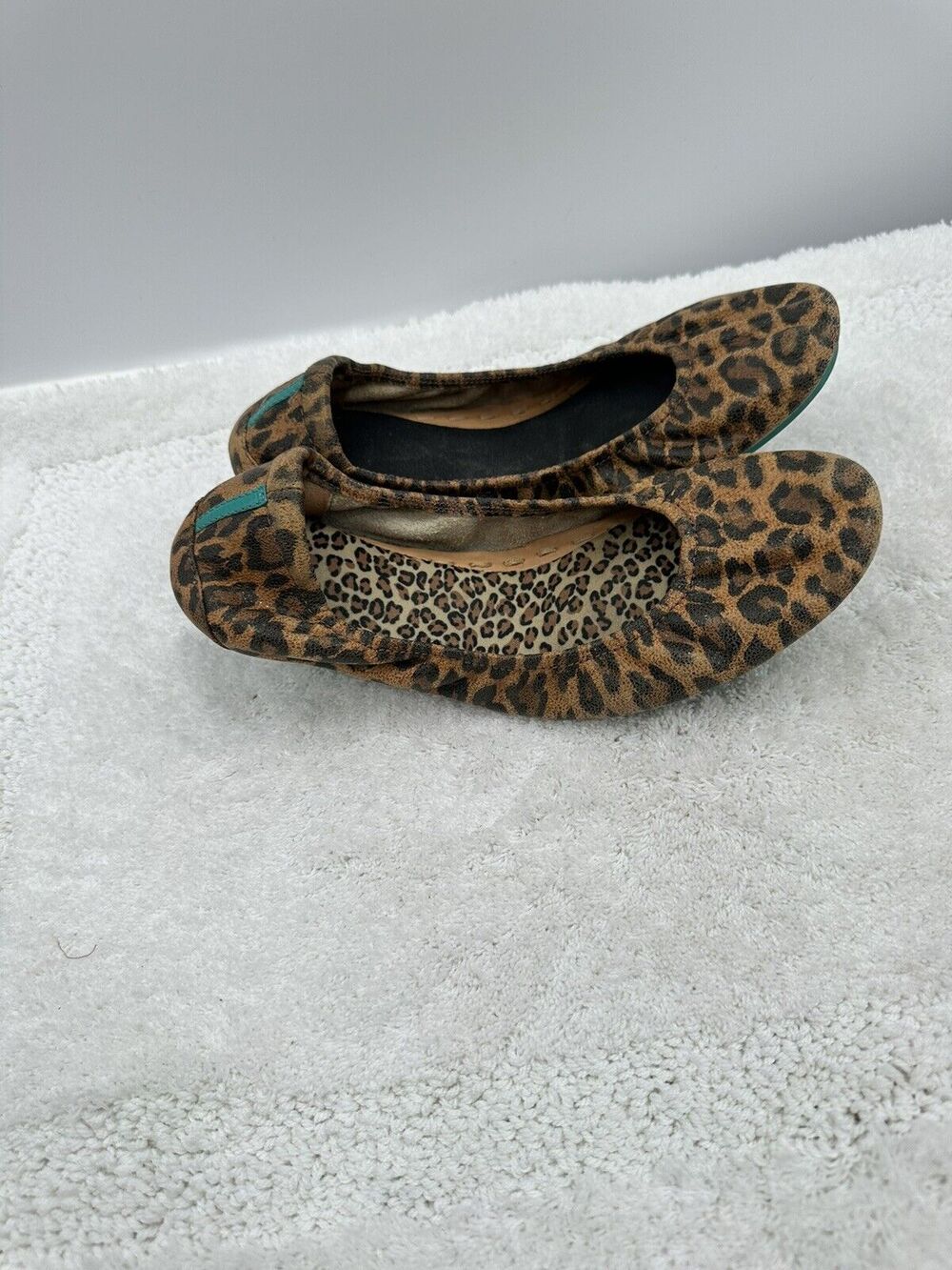 Tieks By Gavrieli Leopard Print foldable  Ballet Flats brown Size 8